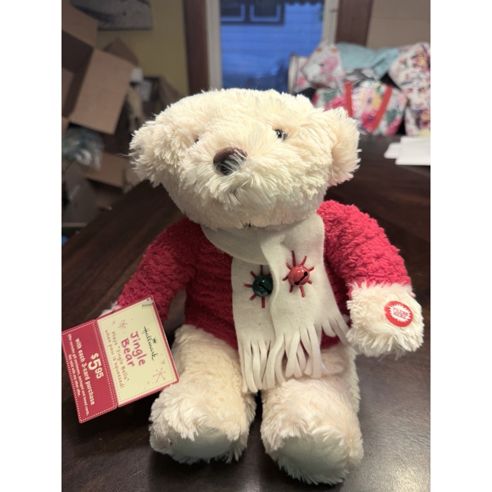 Hallmark Jingle Bears Jingle Bells Christmas Plush Stuffed Animal NWT